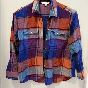 Old Navy Multicolor Plaid Women's Shirt